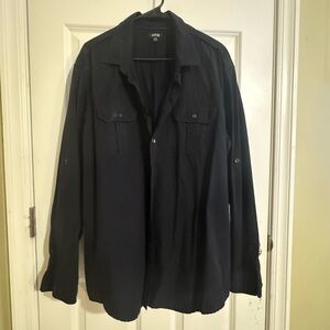 Apt. 9 Men's Black Lightweight Shirt Jacket
